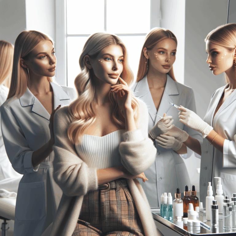 Les influenceuses et la médecine esthétique avec des jeunes femmes blondes et brunes de type europeen